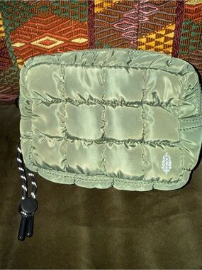 Free People Movement Quilted Mini Case in Washed Sage NWOT